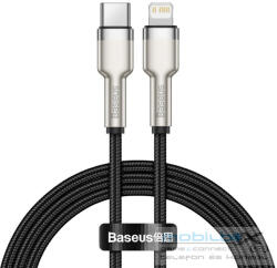 Baseus Cafule USB-C-Lightning kábel, PD, 20 W, 2 m, fekete - mobil-box