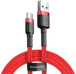 Baseus cafule USB C tip 3A 1M CATKLF-B09 negru-Rosu cablu