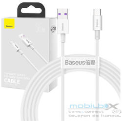 Baseus Superior USB-USB-C kábel, 66W, 2 m, fehér