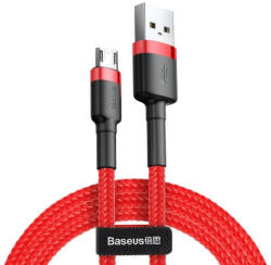 Baseus Micro USB adatkábel, piros, 2m, 1.5A, Baseus Cafule