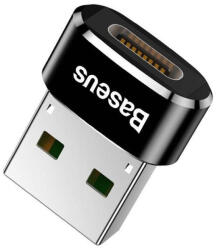 Baseus USB/Type-C átalakító adapter (Fekete) (15354)