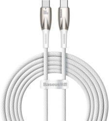 Baseus Glimmer Series kábel gyors töltéssel USB-C 480Mb/s PD 100W 2m fehér