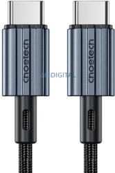 Choetech XCC-1014 Type-C - Type-C kábel PD 60W 1.2m - szürke