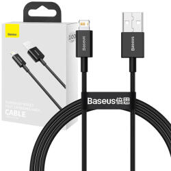 Baseus CALYS-A01 Superior 1m 24A Lightning cablu de date și încărcare negru