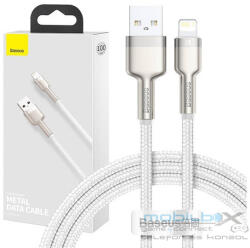 Baseus Cafule USB - Lightning töltőkábel, 1m, fehér - mobil-box
