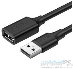UGREEN US103 USB-A 2.0 hosszabbító kábel, 5m, fekete - mobil-box