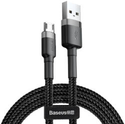 Baseus Micro USB adatkábel, fekete-szürke, 3m, 2.4A, Baseus Cafule