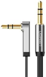 UGREEN flat angled cable AUX audio cable 3.5 mm mini jack 0.5 m black (AV119 10596) - vexio