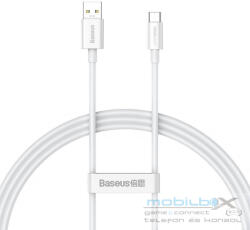 Baseus Superior Series USB-USB-C kábel, 65 W, PD, 1m, fehér