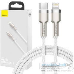 Baseus Baseus Cafule USB-C - Lightning kábel, 20W, 1m, fehér