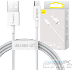 Baseus Superior Series USB-Micro-USB kábel, 2A, 1m, fehér