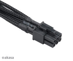 Akasa Cablu Akasa Flexa V6 Flexa V6 6pin cablu de extensie VGA 40cm negru AK-CBPW07-40BK (AK-CBPW07-40BK)