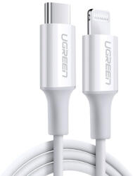 UGREEN USB-C Lightning M / M kábel Gumi Shell 1m (fehér)