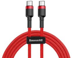 Baseus Cafule USB-C - USB-C PD 2.0 QC 3.0 kábel, 60 W, 2 m (piros)