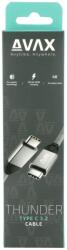 AVAX CB901 THUNDER 3.2 Type-C Cable 1m Grey, 238899, Kábel