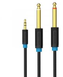 Vention 3, 5mm TRS jack - 6, 35mm jack kábel 1, 5m fekete (BACBG)