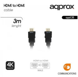 Approx kábel - hdmi 1.4 kábel apa/apa 3m