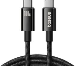 Baseus Tungsten Gold Type-C - Type-C kábel 100W 4K 60Hz 1.5m - fekete