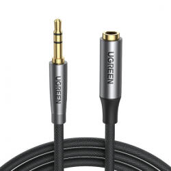 UGREEN AV190 audio kábel 3.5mm mini jack M/F 3m, szürke (AV190)