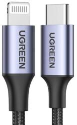 UGREEN PD 3A US304 Lightning USB-C kábel, 1.5m (black)