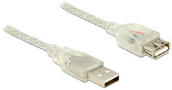 Delock USB 2.0-s bővítőkábel A-típusú csatlakozódugóval USB 2.0-s, A-típusú csatlakozóhüvellyel 1m