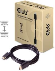 Club 3D Ultra High Speed HDMI 4K120Hz, 8K60Hz Certified Cable 48Gbps M/M 2 m / 6.56 ft