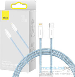 Baseus Dynamic Series USB-C-Lightning kábel, 20 W, 1 m, kék - mobil-box