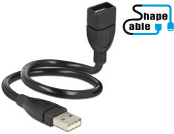 Delock kábel USB 2.0 A apa A anya ShapeCable 0, 35 m