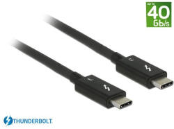 Delock Cablu Thunderbolt 3 (40 Gb/s) USB-C 0.5m, Negru, Delock