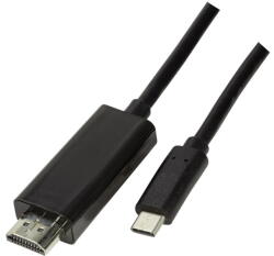 LogiLink USB 3.2 Gen 1x1 USB-C M és HDMI 2.0 közötti kábel, 1, 8m