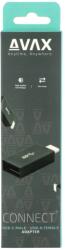 AVAX AD602 CONNECT+ Type C - USB A OTG adapter Windows/MacOS Black, 238789, Speciális átalakító