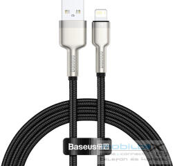 Baseus Cafule USB-Lightning kábel, 2, 4A, 1 m, fekete - mobil-box