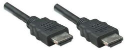 Manhattan kábel - hdmi to hdmi (ethernet hec, arc, 3d, 4k, shielded, 5m, fekete)