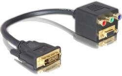 Delock Adaptor DVI29 masculin la VGA + 3xCinch feminin
