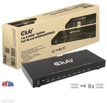 Club 3D CSV-1383 HDMI 2.0 UHD 8 portos Elosztó (CSV1383)