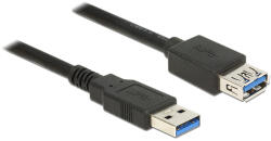 Delock USB 3.0-s bovítokábel A-típusú csatlakozódugóval USB 3.0-s, A-típusú csatlakozóhüvellyel, 2