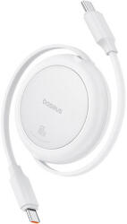 Baseus Free2Pull Mini USB-C USB-C USB kábel, 60W, 1m, (fehér) (42103)