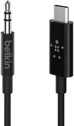 Belkin Rockstar 3.5 mm, Audio Kábel - With USB-C Connector Audio Kábel - USB C Fekete