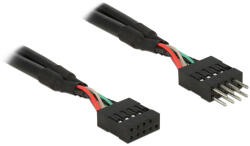 Delock USB 2.0 tűs fejléc hosszabbító kábel 10 tűs apa / anya 10 cm