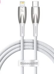 Baseus Cablu incarcare/transfer Baseus Glimmer USB Type-C/Lightning, PD 20W, 1m, Alb