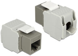 Delock Keystone modul RJ45 anya LSA Cat. 6 UTP szürke (d86342)