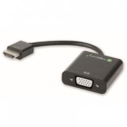 TECHLY 306301 HDMI - VGA Aktív Adapter - Fekete (IDATA-HDMI-VGA2AU)