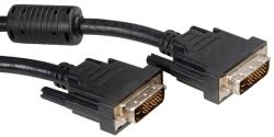 Roline DVI-D M - DVI-D M Adapterkábel - 2 m, Fekete