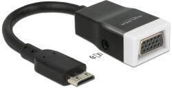 Delock MiniHDMI M - D-Sub 15 F Adapterkábel 0, 15m Fekete