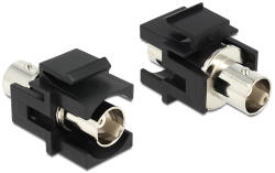 Delock Modul Keystone Piuliță BNC Piuliță BNC, negru