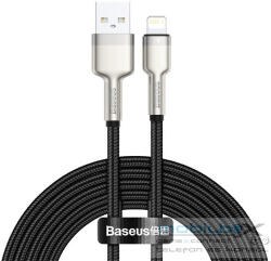 Baseus Cafule USB-Lightning kábel, 2, 4A, 2m, fekete - mobil-box