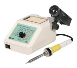 Somogyi Elektronic SMA 050 Forrasztópáka-Állomás, 230 V~/48 W, Szabályozható Hőmérséklet 150 - 420 °C, Hőálló Szilikonkábel, Tisztítószivacs és Tálca