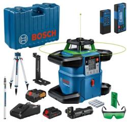 Bosch GRL 650 CHVG Zöld Forgólézer + BT 170 HD Állvány + GR 500 + Mérőléc