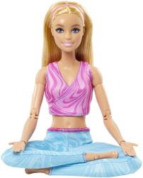 Mattel Barbie Made to Move - Szőke kék leggingsben