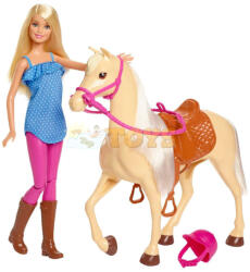 Mattel Lovas szett Barbie babával FXH13 - Mattel (FXH13)